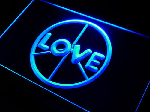 Love Peace Display Neon Light Sign